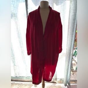 Victoria’s Secret Red Heart Striped Robe OS